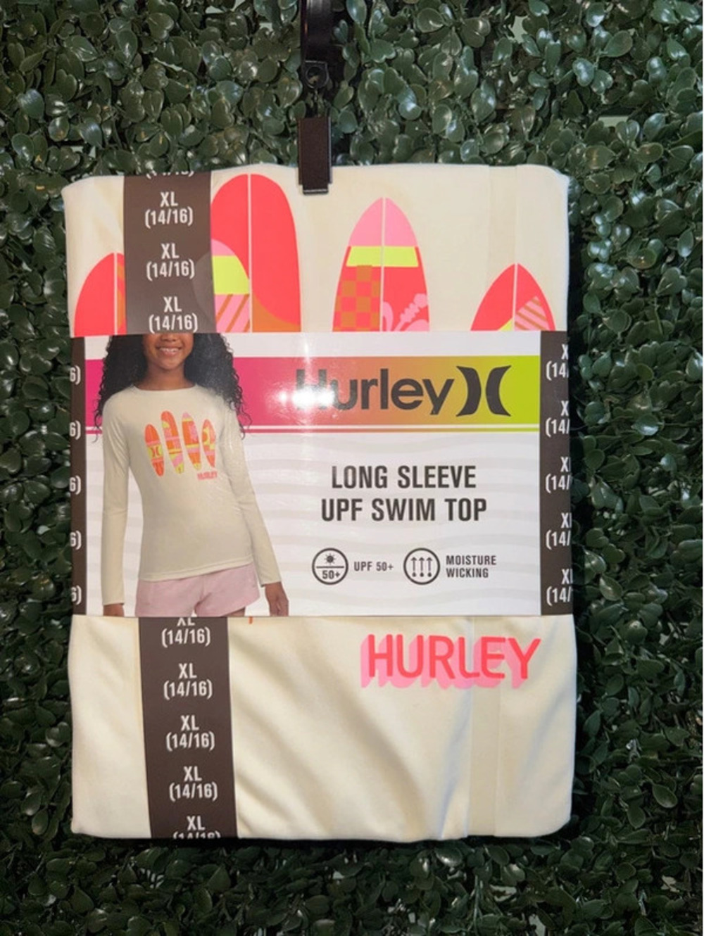 Hurley long sleeve swim top